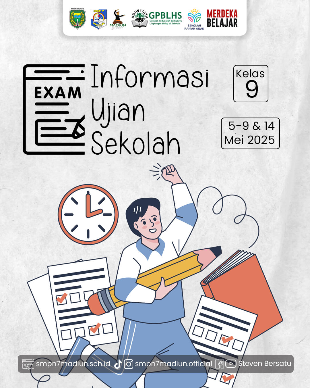 Informasi Ujian Sekolah Kelas 9 TA.24/25
