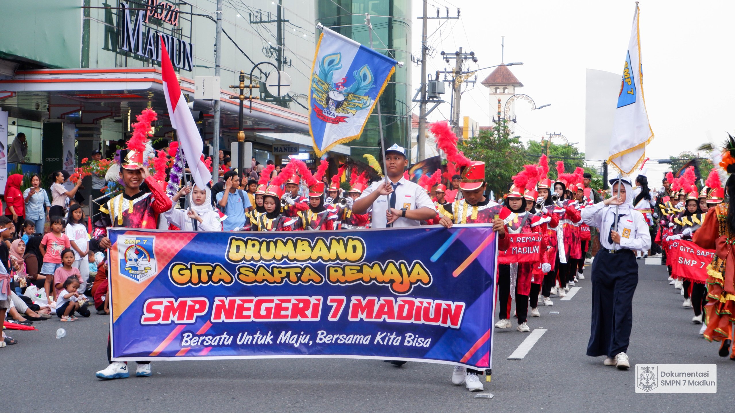 Selamat Kepada Tim Drumband “Gita Sapta Remaja” SMP Negeri 7 Madiun pada Parade Drumband HUT Kota Madiun ke-107