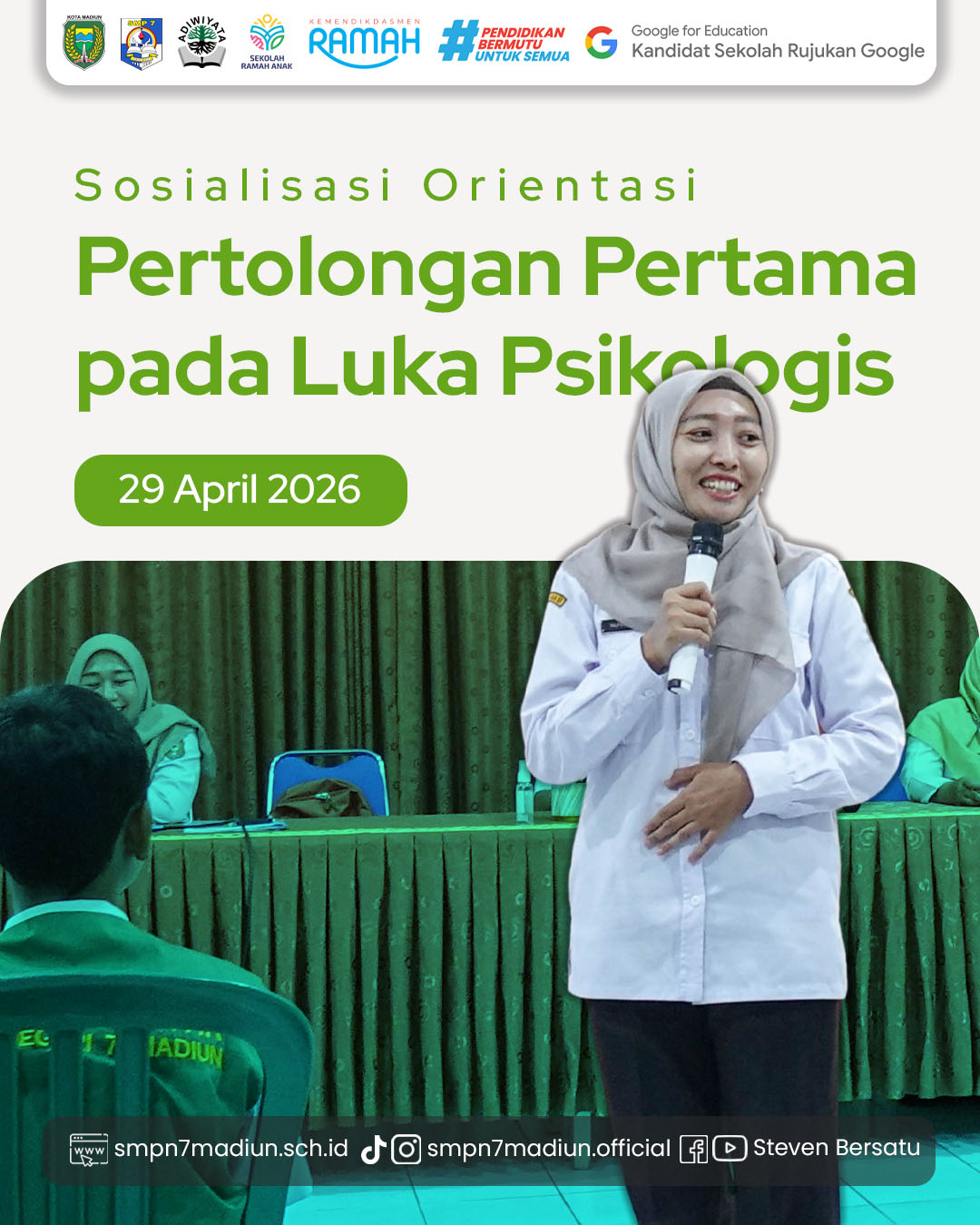 Sosialisasi Orientasi Pertolongan Pertama pada Luka Psikologis